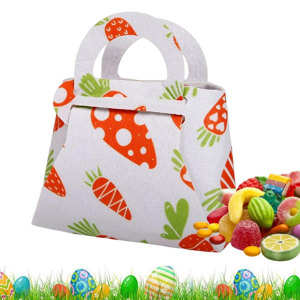 Laideyi Easter Bunny Gift Bags Easter Treat Bags with Handle Easter
