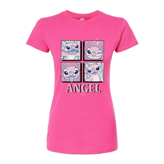 Disney - Lilo & Stitch - All The Expressions Of Angel - Juniors Fitted Graphic T-Shirt