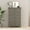 Grey, variant on Farmhouse 6 drawer dresser for bedroom, 51" Wide chest of drawers, Wood white dresser with Metal Handle and Anti-Tipping Device, Storage Dressers Organizer for Bedroom, Living Room, Hallway, White