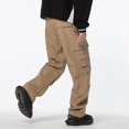 thumbnail image 3 of Pantalones cargo estilo japonés para hombre, ropa de moda, pantalones de trabajo de primavera 2024 con bolsillos, 3 of 4