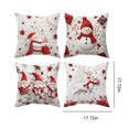 thumbnail image 2 of Yucurem Christmas Cushion Covers Set of 4, Christmas Tree Snowman Reindeer Santa Decorative Pillowcase for Home Sofa Living Room Couch Bed, 2 of 9