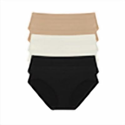 Joyspun Women's Seamless Bikini Panties, 6-Pack, Sizes XS-XXXL