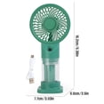 thumbnail image 2 of MMJ Portable Fan Handheld Misting Mini Rechargeable Spray Cooler Detachable Base USB Quiet Motor 6.38x3.03x2.60in Travel Outdoor Desk Summer, 2 of 6