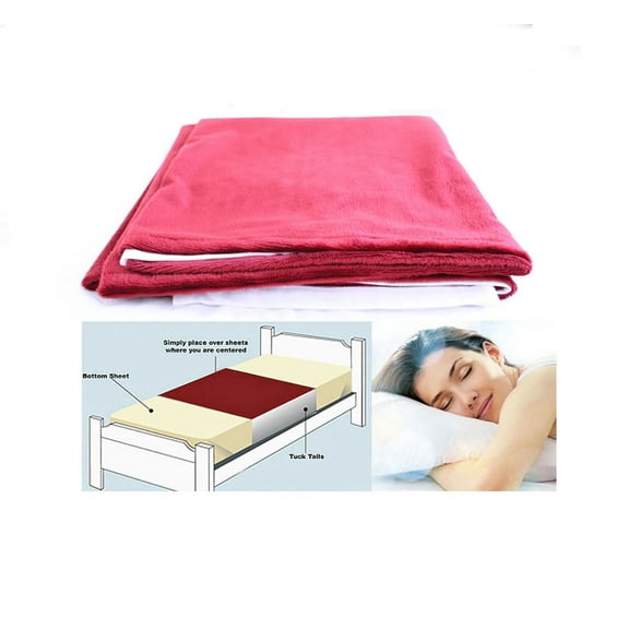 Cycleliners Waterproof, Leakproof, and Reusable Period Bed Sheets Protector (Full/Queen, Burgundy)