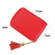 thumbnail image 2 of Hukapapa Bolso de tarjeta femenino pequeño bolso de tarjeta exquisito bolso de tarjeta de gran capacidad rojo, 2 of 5