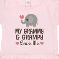 thumbnail image 3 of Inktastic My Grammy and Grampy Love Me Gift Girls Toddler Dress, 3 of 4