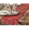 thumbnail image 2 of Saro Lifestyle QX296.R16108B Chemin de Table Découpe Arbre de Noël 16 x 108 Po, Rouge, 2 of 2