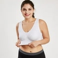 thumbnail image 3 of MesaSe Women Plus Size Wireless Padded Sports Bra Yoga Cami Push Up Vest Support Top, 3 of 4
