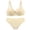 Beige, variant on Women Bra Suit Solid Color Sleeping Underwire Underwear Daily Wireless Comfort Breathable Nylon Soft Stretch Full Coverage Sleep Bra Everyday Wear