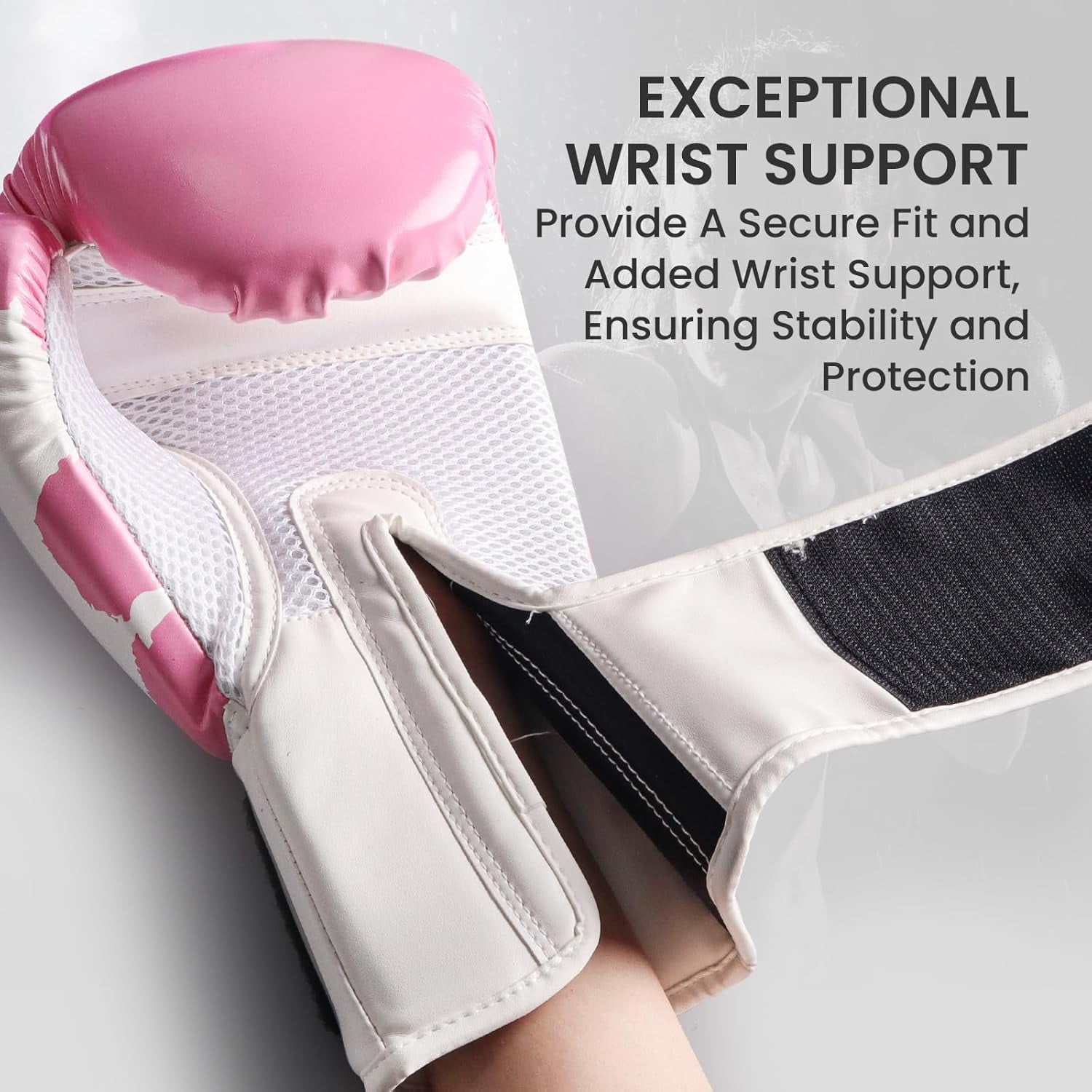 Boxing Gloves Women Punching Sparring Kickboxing MMA Training Heavy Bag Glove Black Leather 8 10 12 14 16 oz for Womens