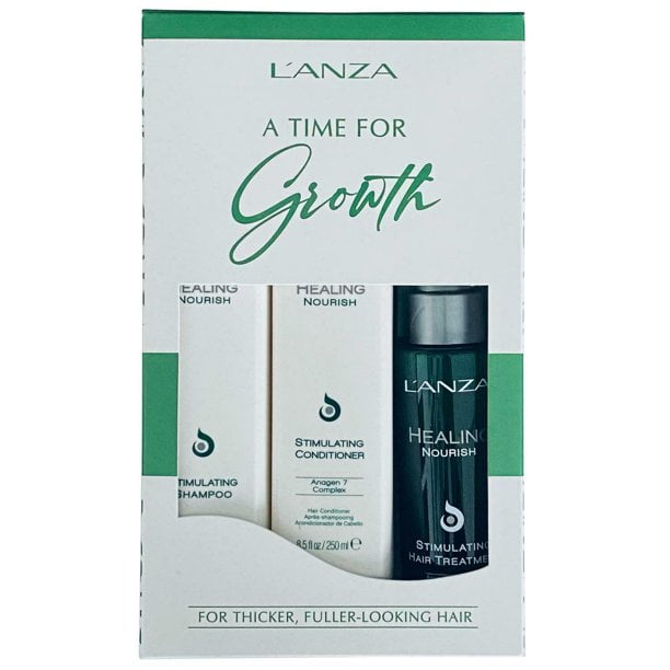 Lanza Healing Nourish Healthy Hair Growth 3 Step Starter Kit Full Size