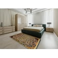 thumbnail image 5 of Ahgly Company Machine Washable Indoor Rectangle Abstract Metallic Gold Area Rugs, 8' x 10', 5 of 7