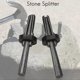 thumbnail image 4 of 7 Set New Stone Splitter 9/16in Metal Plug Wedges And Feathers Shims Concrete Rock Splitters Hand T, 4 of 5