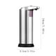 thumbnail image 3 of Dispensador automático de jabón de acero inoxidable | Sensor infrarrojo sin contacto | Salida ajustable de 3 niveles | Resistente al agua IPX4 | Capacidad de 280 ml | A prueba de fugas | para, 3 of 7