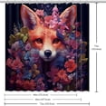 thumbnail image 6 of Floral Animal Waterproof Printed Bathroom Shower Curtain Sets with Hooks - Stylish Bathroom Decoration, 6 of 6