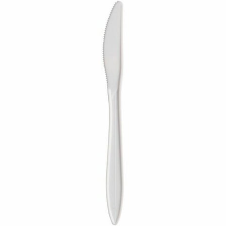 Style Setter Medium Weight Polypropylene Knife Cutlery - White (1000/Carton)