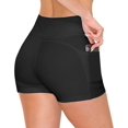 thumbnail image 3 of ALWAYS Women's 3" Soft Yoga Shorts with Side Pockets Black M, 3 of 7