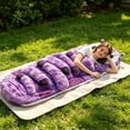 thumbnail image 4 of Hugging Caterpillar Sleeping Bag, Cocoon Sleep Pod for Adults Kids, Fluffy Animal Shaped Sleeping Bag, Caterpillar Sleep Pod with Pull Cord for Home Travel, 4 of 7