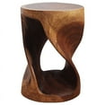 thumbnail image 5 of Strata Furniture 20x14" Round Traditional Wood Twist Stool in Walnut, 5 of 6