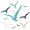 Brown Blue White, variant on Wooden Seagull Wall Decor Nautical Theme Beach Coastal Art Small Seagull Sea Birds Wall Decor Ocean Adhesive Sculpture Vintage Ornaments for Home Bathroom