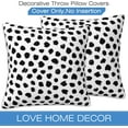 thumbnail image 3 of White and Black Spot Throw Pillow Covers Set of 2 Polka Dot Pillow Covers 18x18 Inch Modern Farmhouse Home Decorative Pillow Cases Cushion Cover for Sofa Living Room Office, 3 of 6