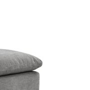ACME Naveen Contemporary Linen Fabric Upholstered Modular Ottoman in Gray