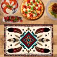 thumbnail image 2 of Joocar Tribal Feather Pattern Table Mats Set Of 4 For Home Kitchen Table Decor 12x18 inch, 2 of 5