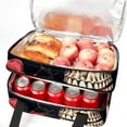 thumbnail image 5 of Rose Double Layered Insulated and Refrigerated Lunch Bag with Two Compartments, Large Capacity, and Hand Carry - 7.1x11.4x16.1 inches, 5 of 6