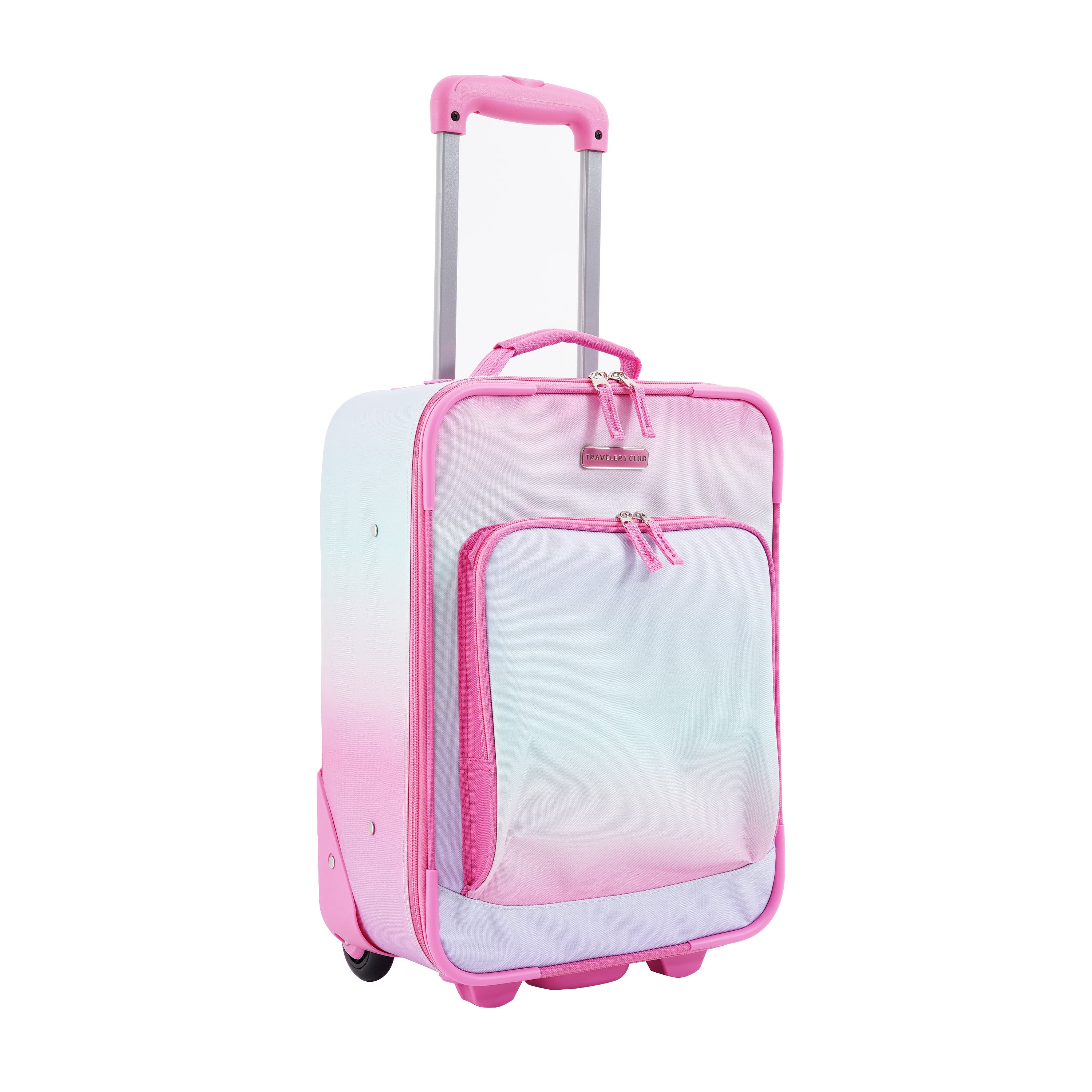 Travelers Club 3 Piece Soft-Side Junior Kid's Travel Luggage Set, Pink Omni