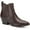 Chocolate Smooth, variant on Sun + Stone Womens Grangerr Faux Leather Zipper Booties