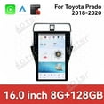thumbnail image 3 of Aotsr 16 inch Tesla style screen car radio player for Toyota Prado 2018-2020 Android head unit IPS touch screen car GPS navigation multimedia player, 3 of 12