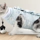thumbnail image 5 of Ropa fina para esterilizar gatos Disfraz antilamido Ropa cómoda de recuperación para gatos (Blue Plum Blossom, Talla M), 5 of 5
