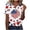 A288 Blue, variant on Mifsaly Independence Day Tops for Women 4Th Of July Cotton T-Shirt Henley V Neck Button Closure Short Sleeve Shirt Patriotic Stars and Stripes Print Loose Fit Flowy Top M