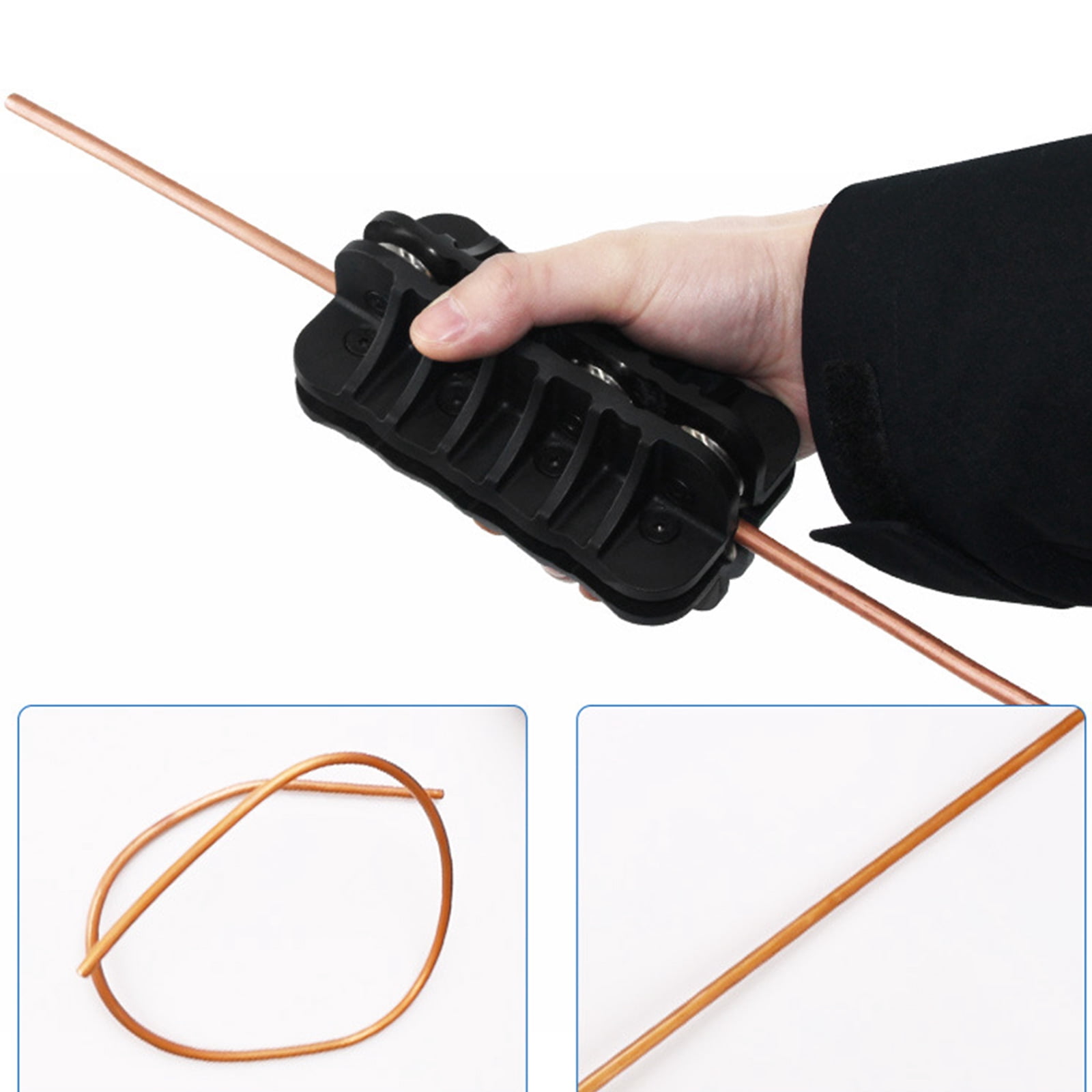 Manual Tube Straightener Brake Line Straightening Tool For 6.35/9.52/12.7mm Copper Aluminum Steel Tubing Repair Device