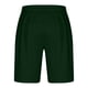 thumbnail image 4 of Puntoco Pantalones Cortos De Corte Clásico Para Hombre，Fútbol Mamá Hombres Con Cordones Elástico Casual Bolsillo Deportes Fitness Pantalones Cortos Para El Hogar Pantalones De Cinco Cuartos Verde L, 4 of 5