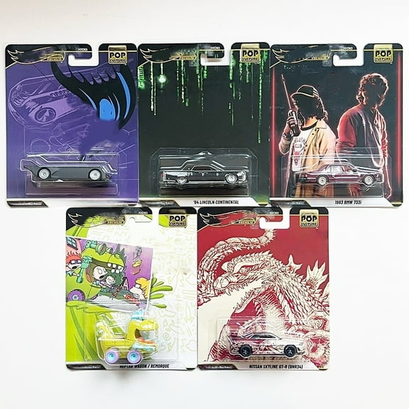 HW 2025 Premium Pop Culture #1-5 Set of 5 Cars HXD63