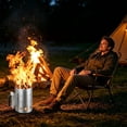 thumbnail image 3 of Chanana Charcoal Chimney Starter for Grill, Stainless Steel BBQ Fire Starter Bucket with Heat-Insulated Handle, Fast Ignition for Camping Backyard Outdoor Cooking, 3 of 9