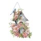 thumbnail image 1 of Acrílico de un solo lado flor jaula de pájaros pintura de diamante colgante decoración del hogar, 1 of 9