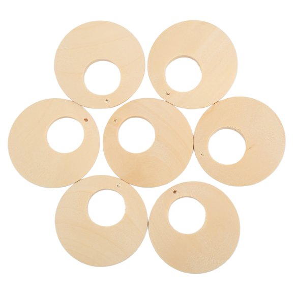 Wood Earrings, Hollow Round Wear Resistant Wood Earring Blanks Light Weight  for Decoration for Gifts