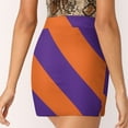 thumbnail image 6 of Clemson South Carolina Purple & Orange Team Color Stripes Women's skirt Sport Skort Skirt With Pocket Fashion Korean Style, 6 of 7
