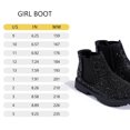 thumbnail image 5 of HARVEST LAND Little/Big Girls Glitter Ankle Boots Kids Chelsea Elastic Dress Booties for Toddler, 5 of 7