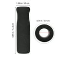 thumbnail image 2 of COMPUKAS 2Pcs Crutch Handgrips Black NBR Cushion For Enhanced Control During Movements, 2 of 7