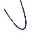 thumbnail image 3 of West Coast Jewelry Men's Two Tone Steel Byzantine Chain Necklace (8mm) - 24", 3 of 5