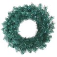 thumbnail image 1 of Vickerman Unlit Aqua Tinsel Artificial Wreath, 30", 1 of 1