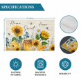 thumbnail image 6 of Yellow Sunflowers Placemats Set of 12, Daisy Bees Elegant Pastoral Floral Placemats for Dining Table, Place Mats for Kitchen Tabletop, Waterproof Wipeable Dining Table Mats Set, 6 of 9