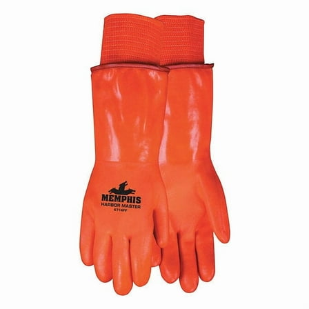 Mcr Safety Cold Protection Gloves,L,HiVis Orange,PR  6714FF