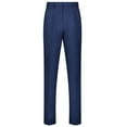 thumbnail image 3 of Montique Navy Solid 2 Piece Walking Suit Long Sleeve Shirt Men's Leisure Suit 1641, 3 of 3
