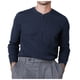 thumbnail image 4 of Camiseta de manga larga con botones y color liso para hombre, para otoño, mezcla de poliéster, cómoda e informal, varias tallas disponibles., 4 of 7
