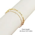 thumbnail image 3 of Wentin Reduced Anklet Fashion Simple Foot Accessories Female Personality Creative Double Handmade Pearl Chain Plus Flat Chain Anklet, 3 of 5