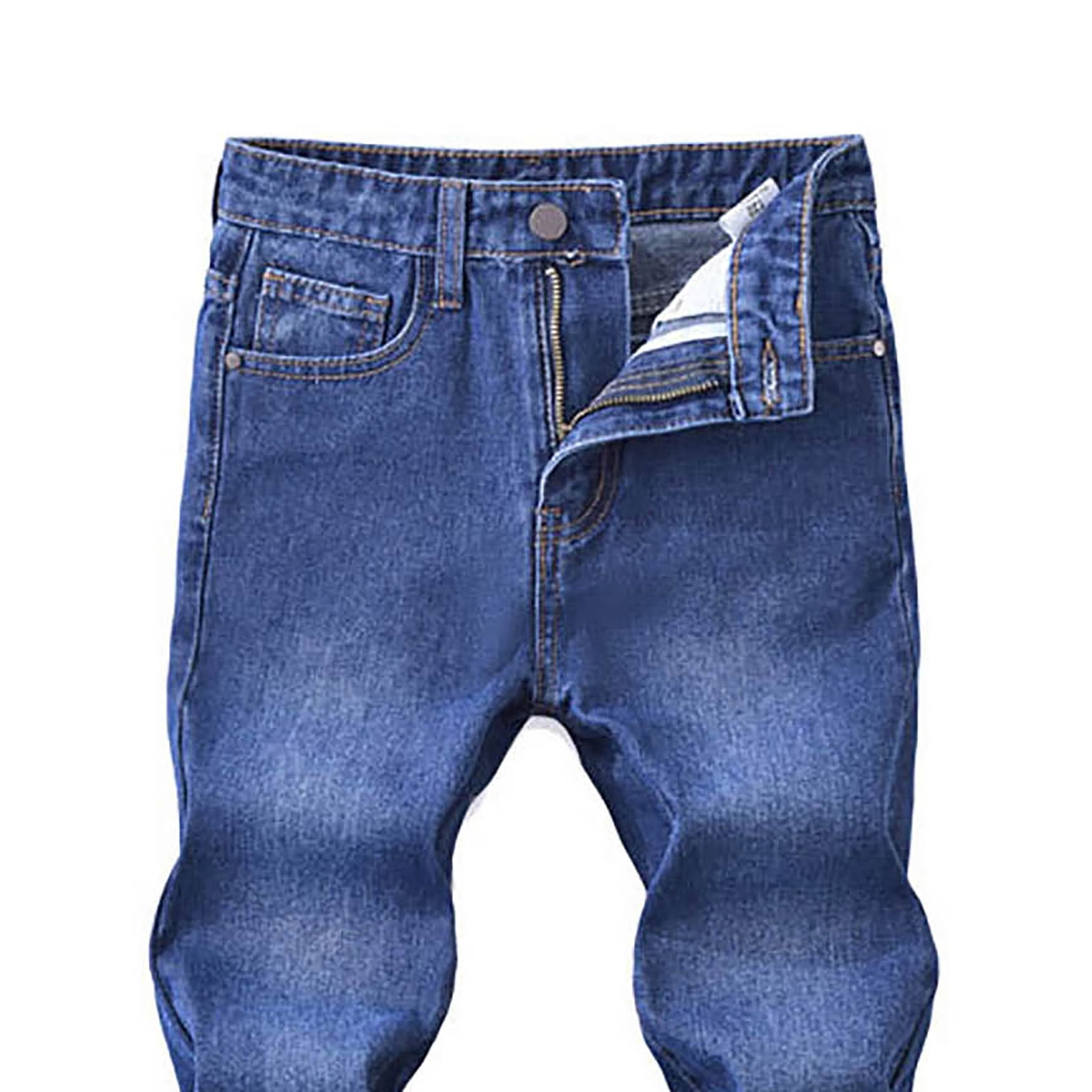 Girls' Baggy Wide Leg Jeans – Stretch Waist Denim Pants | Kids Casual Comfort Jeans 4-14 Years